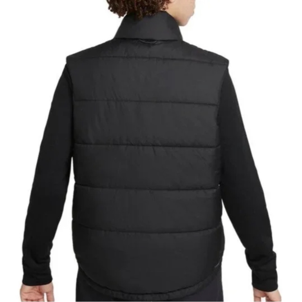 Nike Therma Fit Repel Reversible Black Leopard Semi-Cropped Puffer Vest Golf XL - Picture 3 of 16